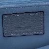 IseigurGenuine Leather Handbag Accented with Haze Blue Silk Scarf, Niche Light Luxury Style High-End Commuting Bag, Versatile Large-Capacity Textured Women's Bag