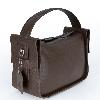 Iseigur Dark Brown Women's Handbag, Delicate Leather, Minimalist Design, Premium Texture