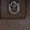 Iseigur Dark Brown Women's Handbag, Delicate Leather, Minimalist Design, Premium Texture