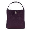Iseigur Dark Red Bucket Bag, Delicate Leather Texture, Chic Design, Elegant and Eye - Catching