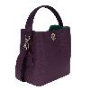 Iseigur Dark Red Bucket Bag, Delicate Leather Texture, Chic Design, Elegant and Eye - Catching