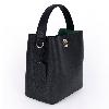 Iseigur Black Bucket Bag, Delicate Leather Texture, Unique Design, Fashionable and Eye - Catching
