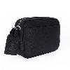 Iseigur Jet - Black Men's Crossbody Bag, Delicate Leather, Trendy and Versatile to Show Taste