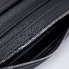 Iseigur Jet - Black Men's Crossbody Bag, Delicate Leather, Trendy and Versatile to Show Taste