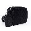 Iseigur Black Embossed Men's Handbag, Exquisite, Stylish, Practical and Portable