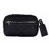 Iseigur Black Embossed Men's Handbag, Exquisite, Stylish, Practical and Portable
