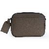 Iseigur Dark Brown Men's Crossbody Bag, Premium Texture, Minimalist and Practical