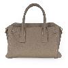 Iseigur Luxury Genuine Leather Light Brown Handbag Fashion Metal Buckle Large Capacity Versatile Women's Commute Shoulder Bag