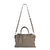Iseigur Luxury Genuine Leather Light Brown Handbag Fashion Metal Buckle Large Capacity Versatile Women's Commute Shoulder Bag