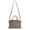 Iseigur Luxury Genuine Leather Light Brown Handbag Fashion Metal Buckle Large Capacity Versatile Women's Commute Shoulder Bag