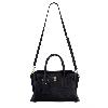 Iseigur Light Luxury Genuine Leather Black Handbag, Fashionable Metal - Buckled Large - Capacity Versatile Women's Commuting Shoulder Bag