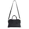Iseigur Light Luxury Genuine Leather Black Handbag, Fashionable Metal - Buckled Large - Capacity Versatile Women's Commuting Shoulder Bag