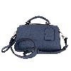 Iseigur Light Luxury Genuine Leather Dark Blue Handbag, Fashionable Textured Large - Capacity Versatile Women's Commuting Shoulder Bag