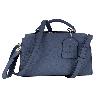 Iseigur Light Luxury Genuine Leather Dark Blue Handbag, Fashionable Textured Large - Capacity Versatile Women's Commuting Shoulder Bag